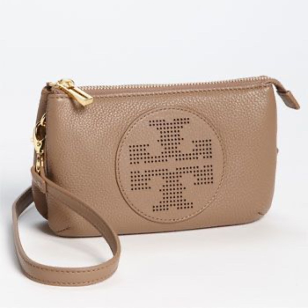 TORY BURCH Kipp Small Perforated Logo Leather Crossbody Bag